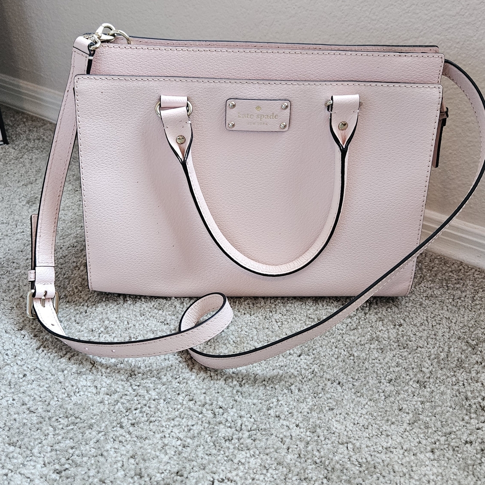Kate Spade Pink Wellesley Leather Tote Bag
